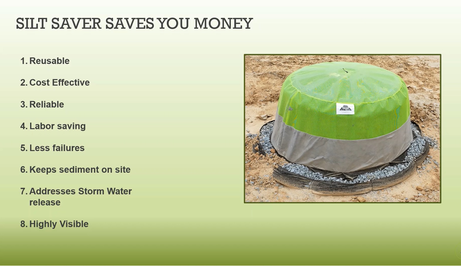Silt Saver Inlet Protection Domes - The Solution Thumbnail