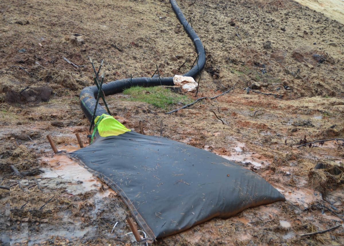 Slope Drain Bag DSDB with added bottom stake